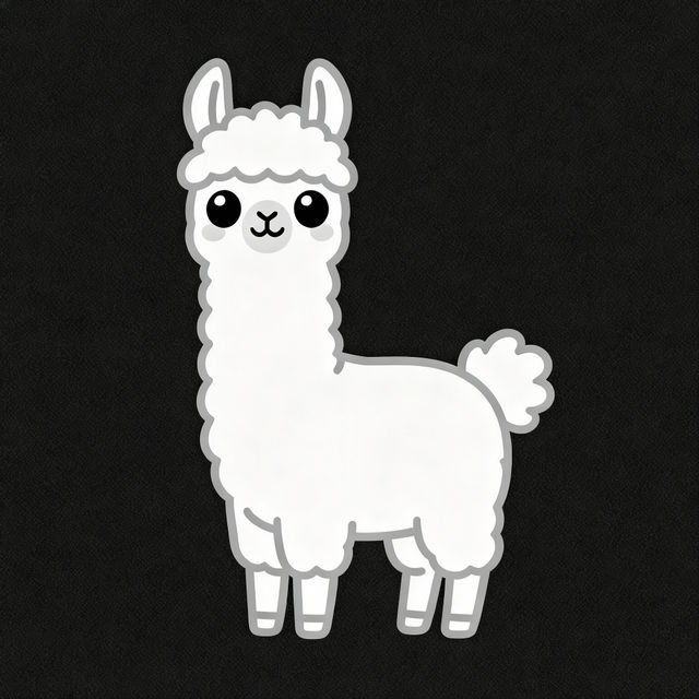 Llama Drawing Easy gallery