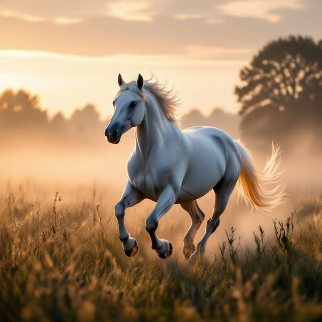 White Horse Images - AI Generated gallery