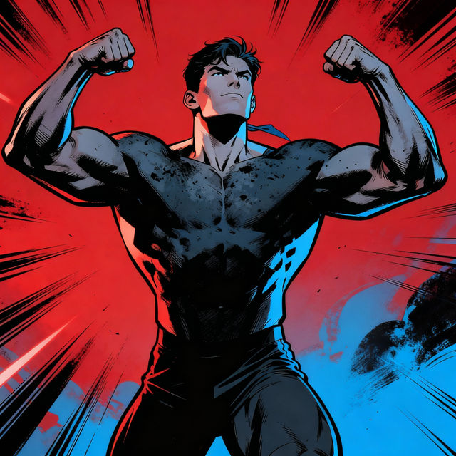 Muscle Man Drawings - AI Generated gallery
