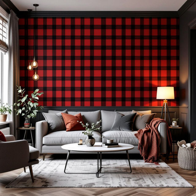 Plaid Wallpaper Peel and Stick gallery