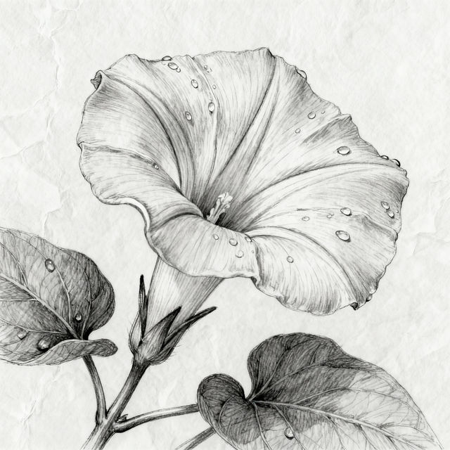 Morning Glory Drawings - AI Generated gallery