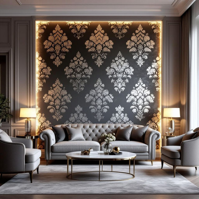 Classy Wallpaper Designs For Living Room gallery