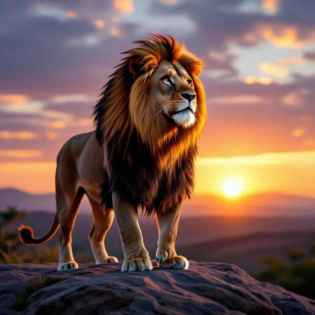 Image Of A Lion - AI Generated gallery