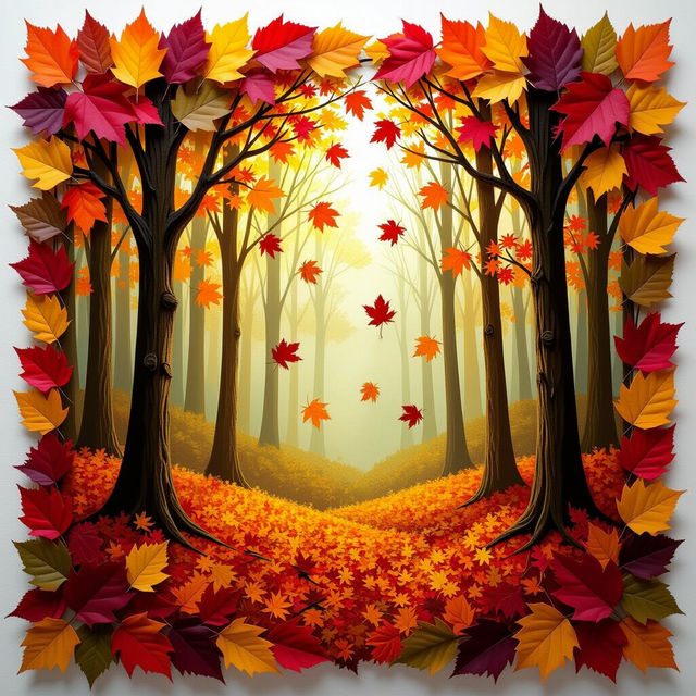 Leaf Art Projects - Creative Ideas gallery