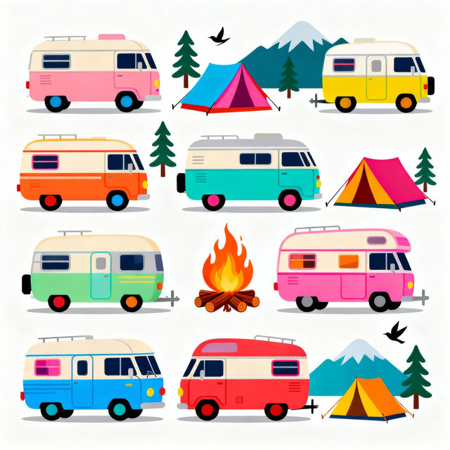 Camper Clip Art gallery