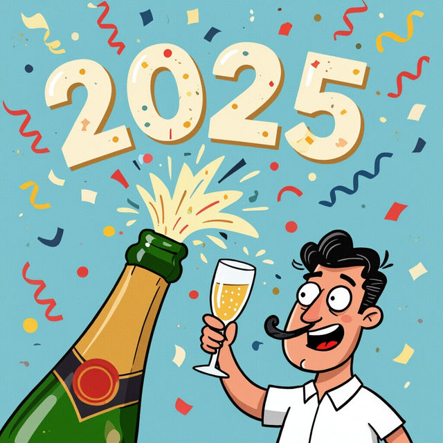 Funny Happy New Year 2025 Images gallery