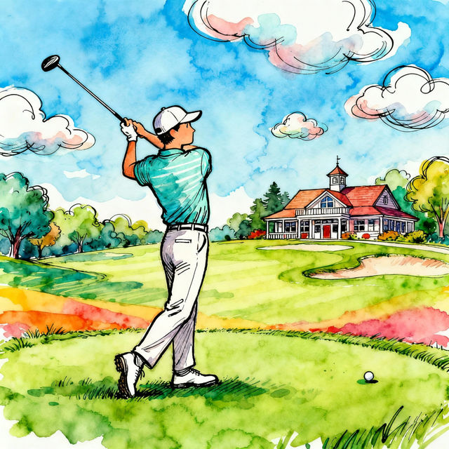 Golf Drawings - Made With AI gallery