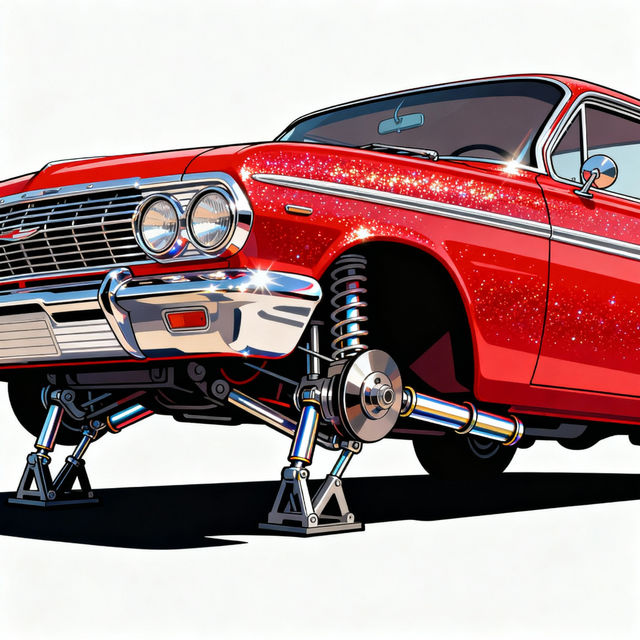 Lowrider Drawings - AI Generated gallery