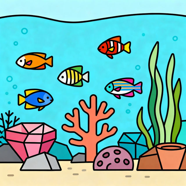 Easy Coral Drawings - Made With AI gallery