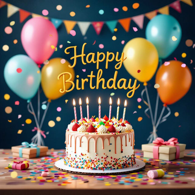 Beautiful Happy Birthday Images - Made With AI gallery