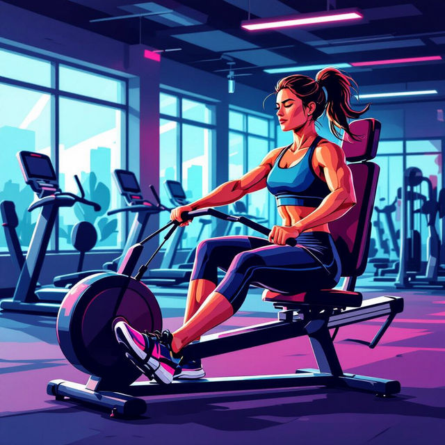 Seated Row Machine Images - AI Generated gallery