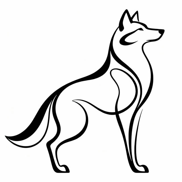 Wolf Line Art gallery