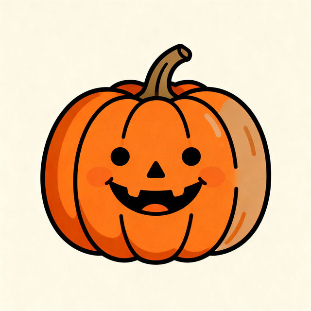 Simple Pumpkin Drawings - AI Generated gallery