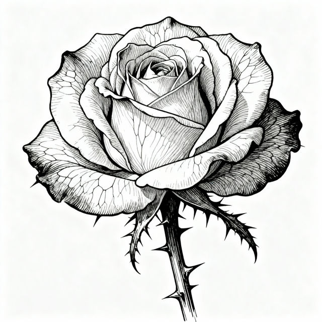 Black And White Flowers Drawing gallery
