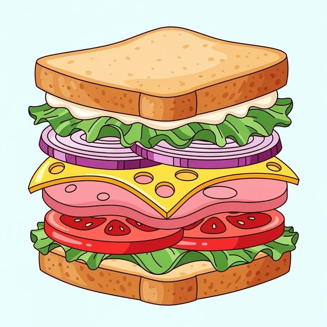 AI Sandwich Drawing Gallery gallery