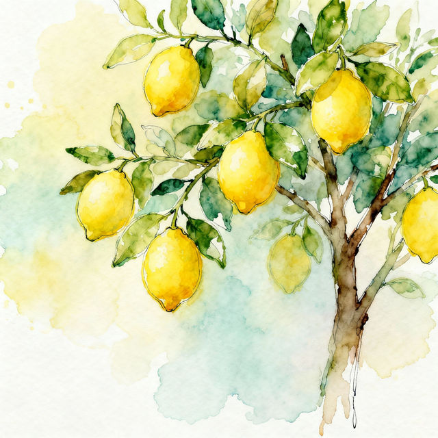 Lemon Tree Drawing Gallery gallery