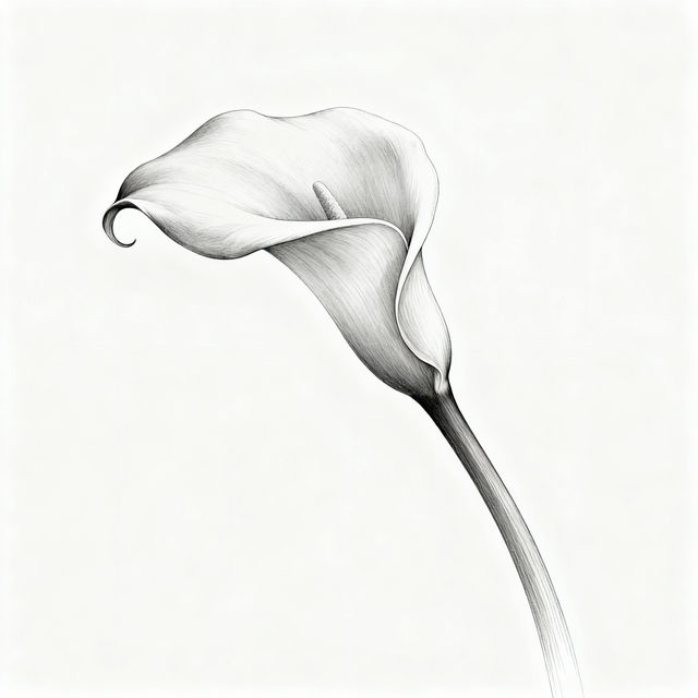 Calla Lily Drawings - Created with AI gallery