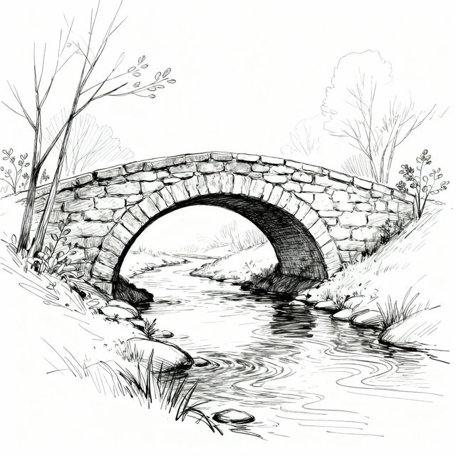 Easy Bridge Drawings gallery