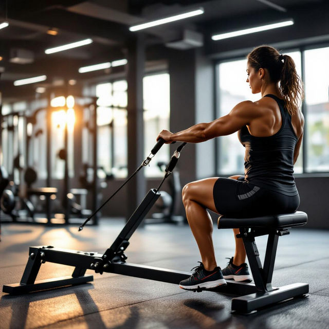 Seated Row Exercise Images gallery