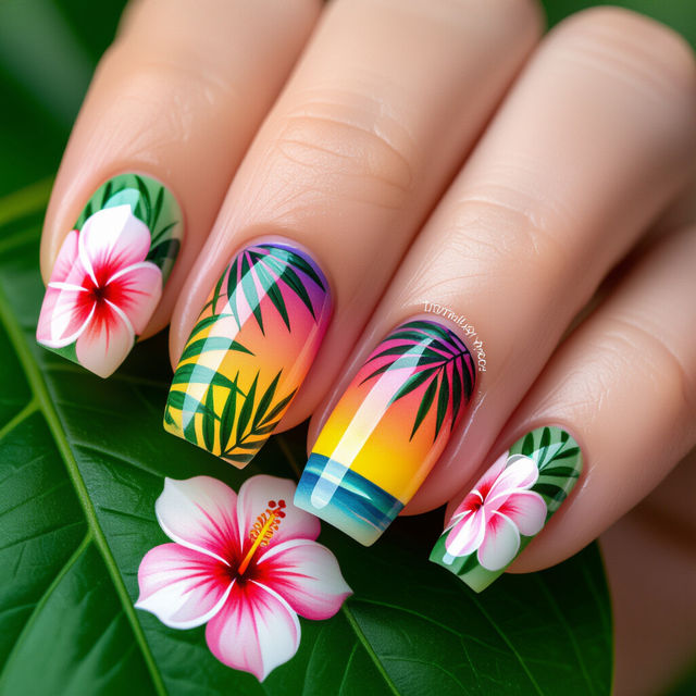 Tropical Nail Art gallery