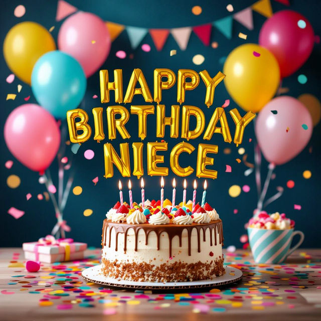 AI-Generated Happy Birthday Niece Images gallery