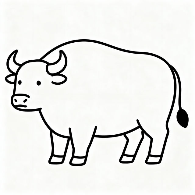Easy Buffalo Drawing gallery