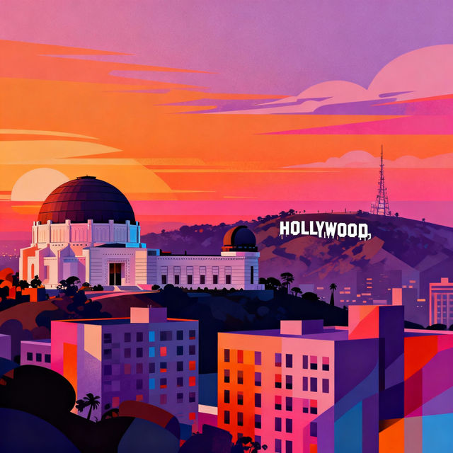 Los Angeles Drawings - AI Generated Art gallery