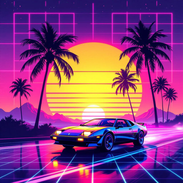 80s Wallpaper - Retro Designs Made With AI gallery