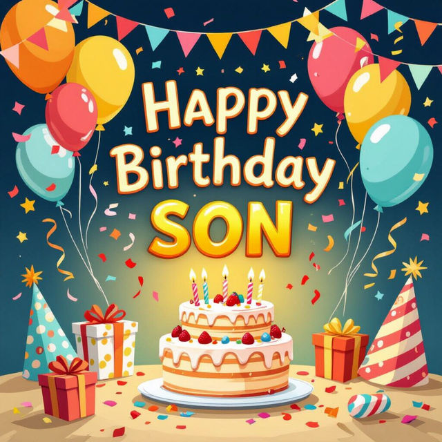 Happy Birthday To My Son Images gallery