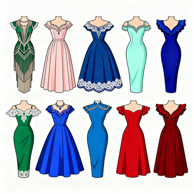 Dress Clip Art - AI Generated gallery