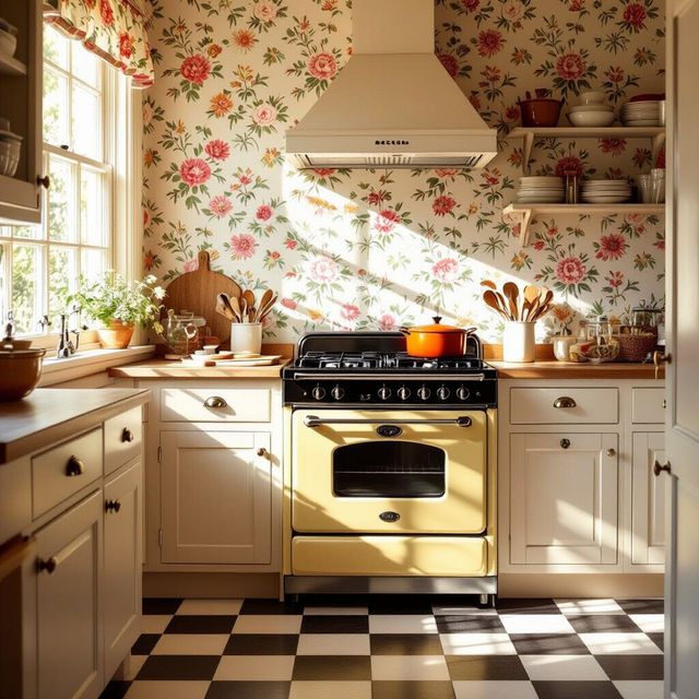 Vintage Kitchen Wallpaper gallery