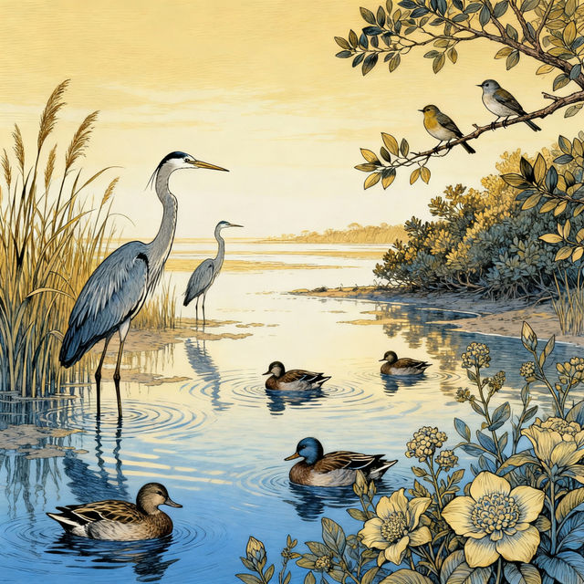 Estuary Drawings - AI Generated Art gallery