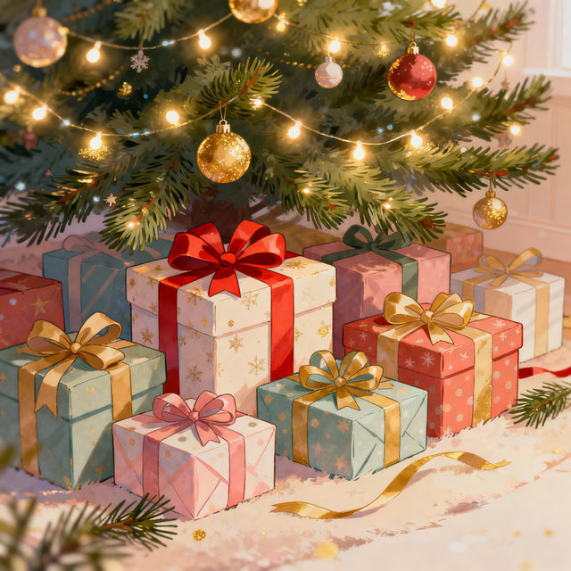 Christmas Presents Drawings - AI Generated gallery
