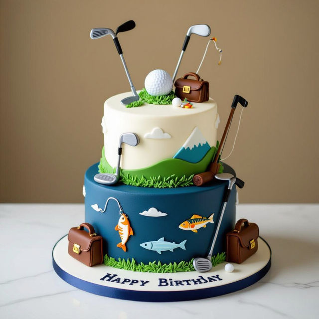 Men's Retirement Cake Images gallery