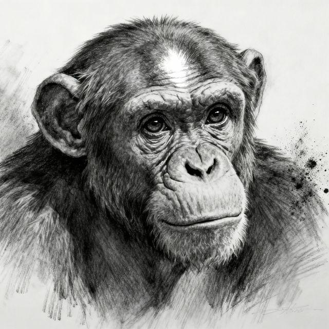 Chimpanzee Drawing gallery