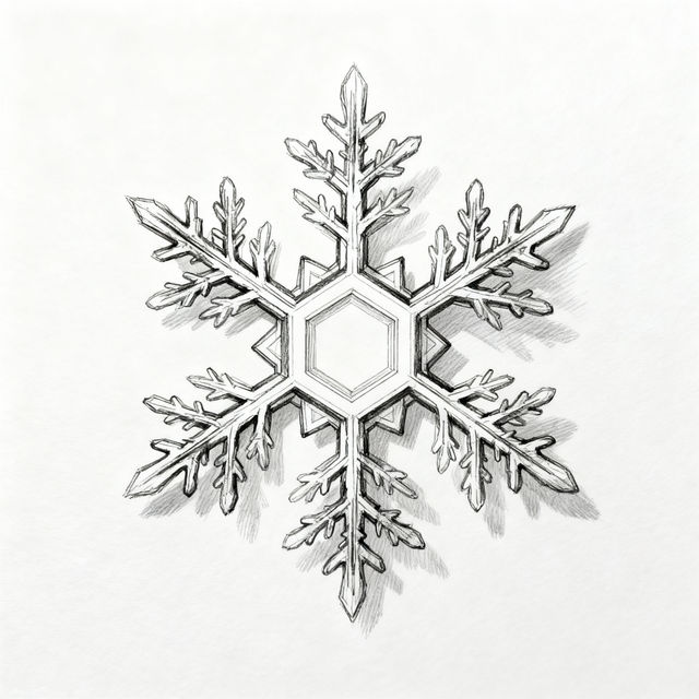Snowflake Simple Drawings gallery