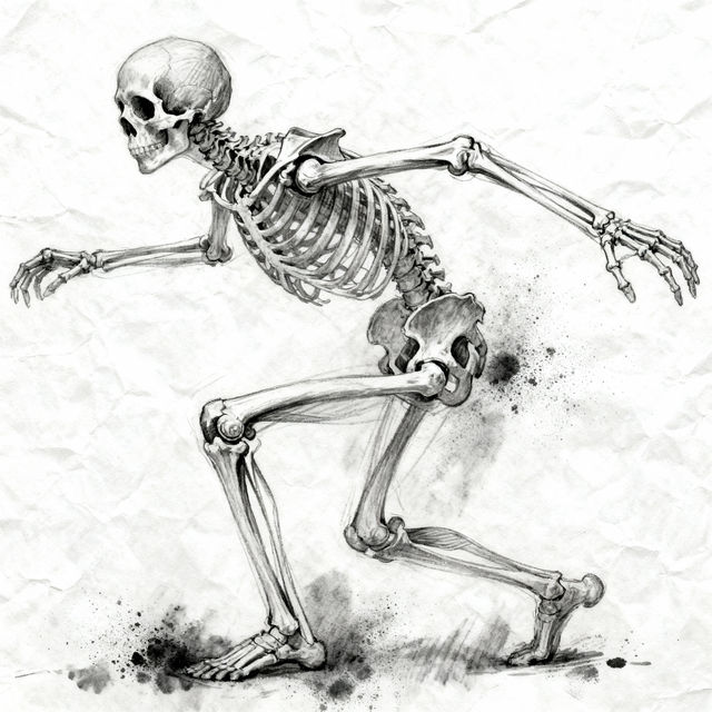 Drawing Of Skeleton gallery