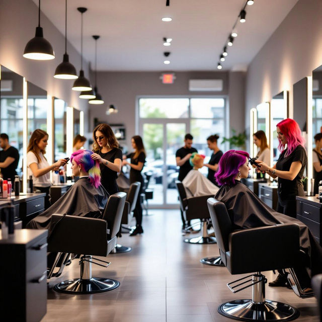 Hair Salon Pictures - Created With AI gallery