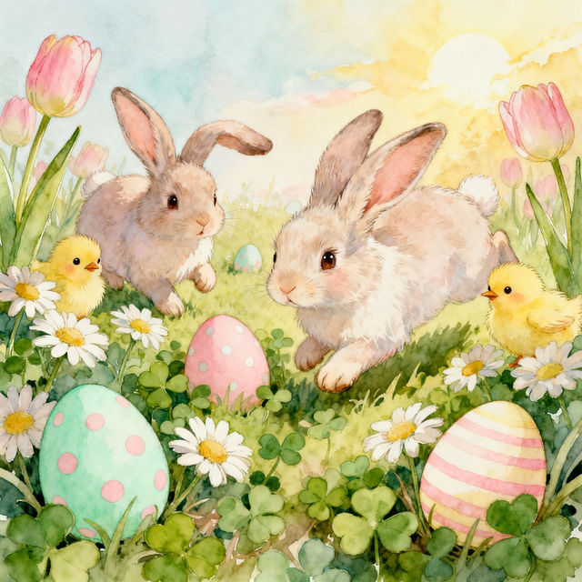 Happy Easter Drawings - Made With AI gallery