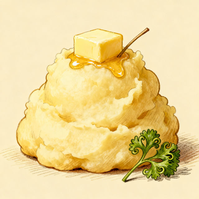 Mashed Potatoes Drawing gallery