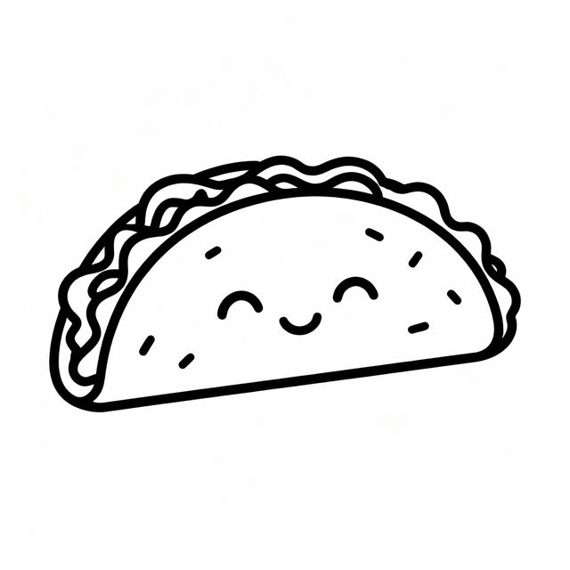 Easy Tacos Drawing - Made With AI gallery