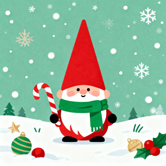 Christmas Gnome Drawings - Made With AI gallery