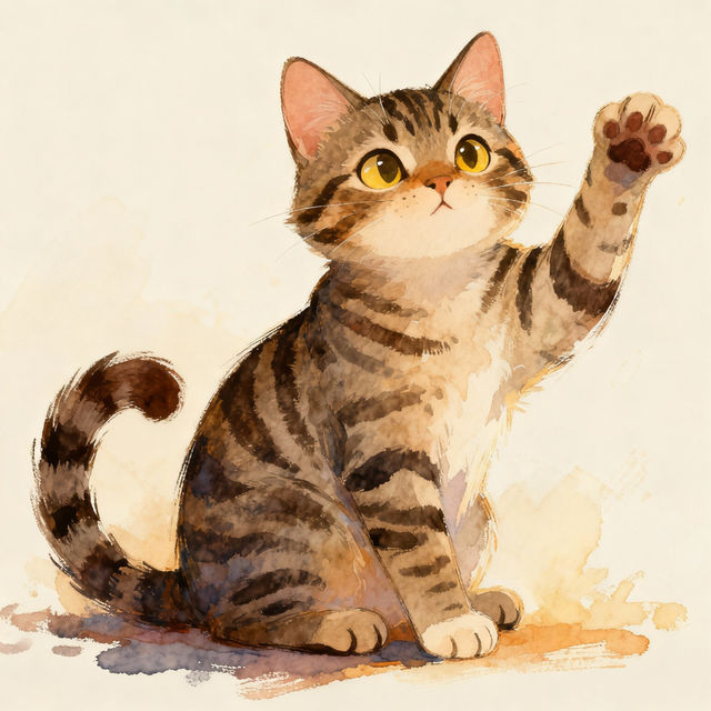 Tabby Cat Drawings - Made With AI gallery