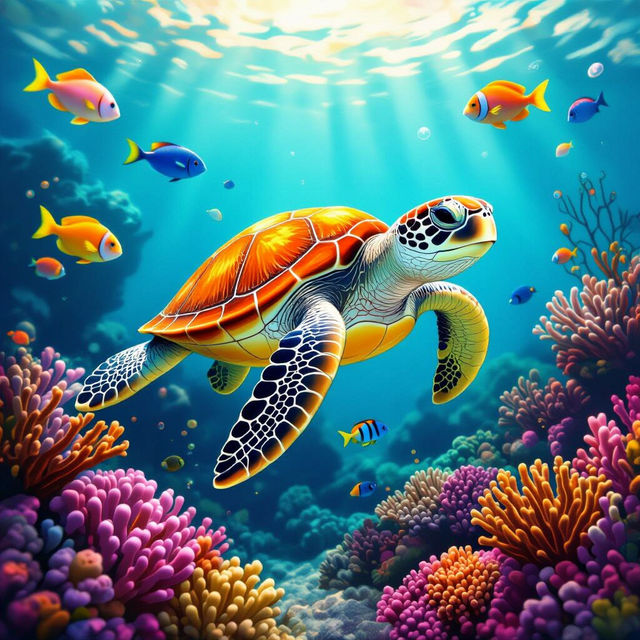 Cute Sea Turtle Wallpapers gallery