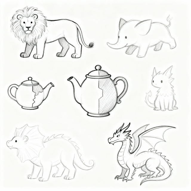 Finish The Drawing Printables gallery