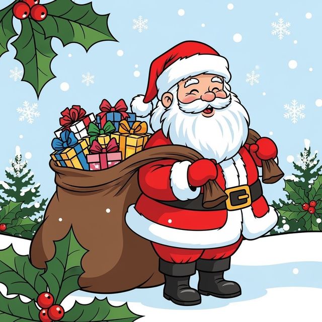 AI-Generated Santa Claus Clip Art gallery