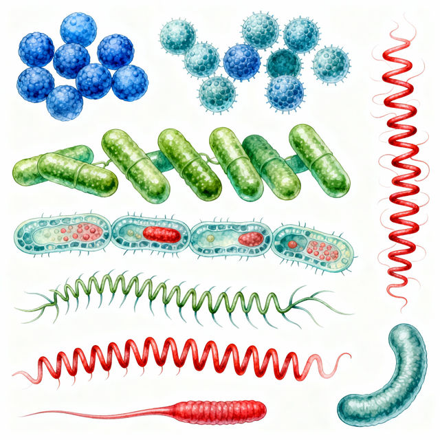 Bacteria Cell Drawings - Made With AI gallery