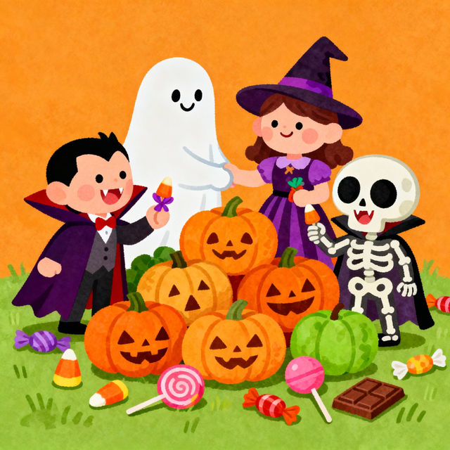 Cartoon Cute Halloween Drawings gallery