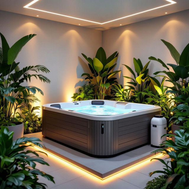 Hot Tub Equipment Bay Images - AI Generated gallery