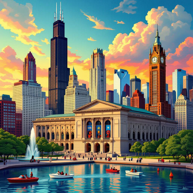 Explore AI-Generated Art Inspired by Chicago Museums gallery